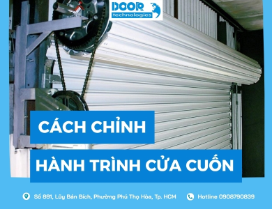 Hướng dẫn cách chỉnh hành trình cửa cuốn an toàn tại nhà