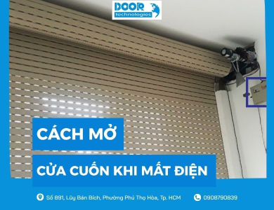 Hướng dẫn cách mở cửa cuốn khi mất điện từ A-Z