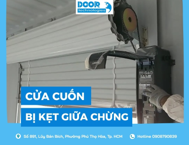 Cửa cuốn bị kẹt giữa chừng do đâu? Hướng dẫn khắc phục A-Z