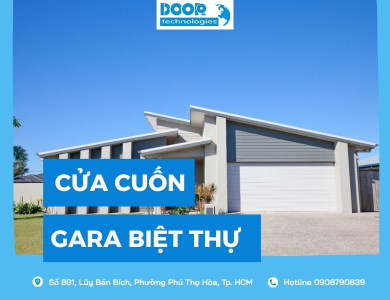 Cửa cuốn gara biệt thự đẹp, an toàn, sang trọng 2026