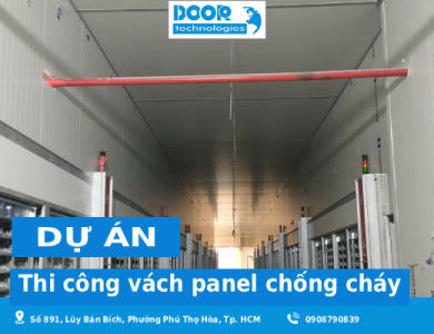 Thi công vách panel chống cháy nhà xưởng uy tín tại HCM