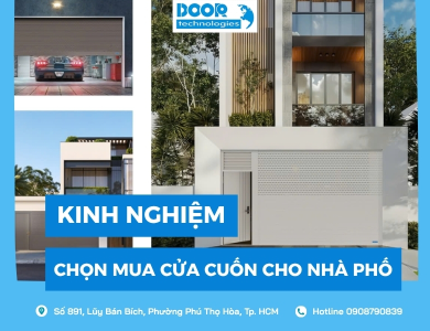 Kinh nghiệm chọn mua cửa cuốn cho nhà phố an toàn, bền đẹp