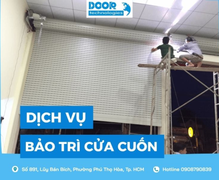 Dịch vụ bảo trì cửa cuốn tận nhà, nhanh chóng hỗ trợ 24/7